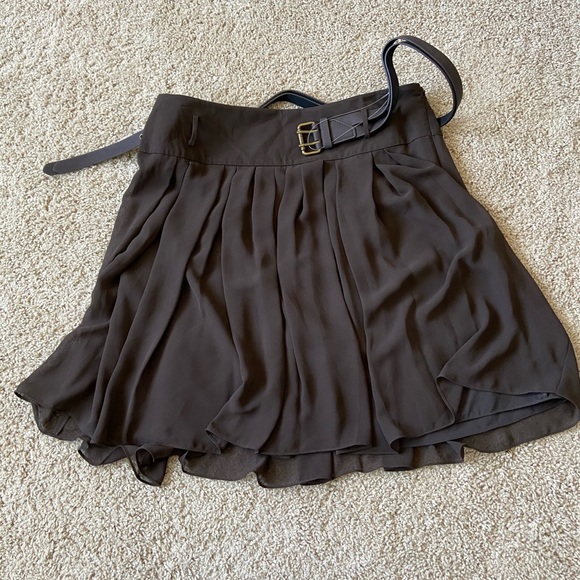 Brown Pleated Skirt NWT - Picture 5 of 6